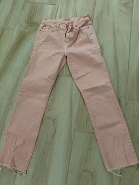 MOTHER Pink Straight-Leg Jeans
